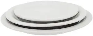 CRESTWARE ALR44 Plate, 9", Ceramic Bright White PK24