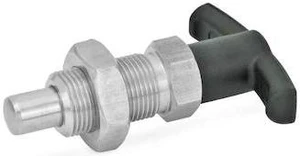 J.W. WINCO 817.4-8-8-M16X1.5-BK-NI Indexing Plungers with T-Handle J.W. WINCO 817.4-8-8-M16X1.5-BK-NI Indexing Plungers with T-Handle