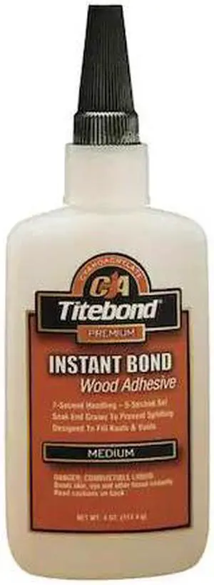 TITEBOND 6212 Instant Adhesive, MIL Spec A46050C Type II, Class 3, 4 oz, Clear