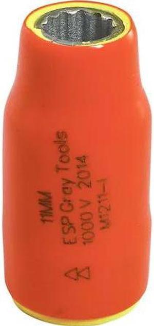 GRAY TOOLS M1211-I 11mm X 1/2" Drive, 12 Point Standard Length, 1000V Insulated