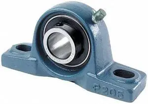 TRITAN SBP205-16G Pillow Block Bearing, 1 in Bore, Cast Iron, Set Screws, 1