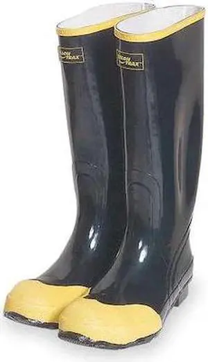 TALON TRAX 4T282 Size 10 Men's Steel Rubber Boot, Black