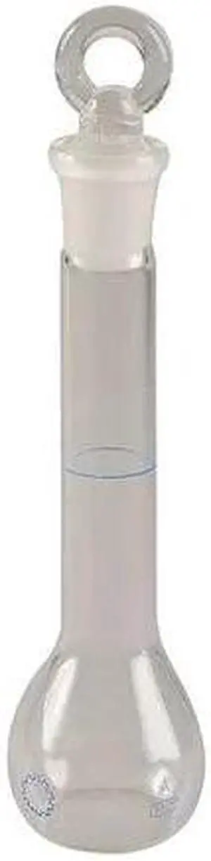 LAB SAFETY SUPPLY 5PRZ7 Volumetric Flask,Class B,Glass,100mL,Pk8