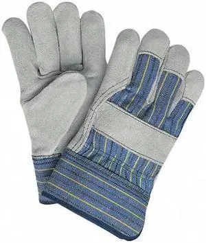 MCR SAFETY 1400XXXL Leather Gloves, Cowhide, Safety Cuff, Wing Thumb, Full