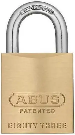 ABUS 83/45 RK KD-700 Padlock, Keyed Different, Standard Shackle, Square Brass