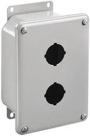 HOFFMAN Pushbutton Enclosure,  12 NEMA Rating,  Number of Columns: 1 ED2PB