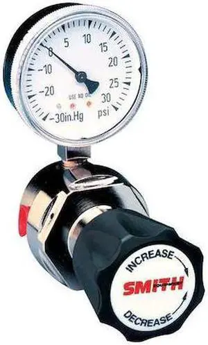 MILLER ELECTRIC 200-0000 High Purity Gas Regulator, Single Stage, 1/4 in FNPT,
