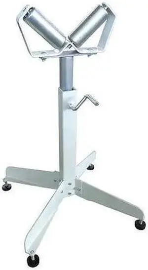 ZORO SELECT 33VE13 Roller Stand,V-Style,26-1/2 to 43-1/2in.