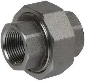 ZORO SELECT 2UA39 1/2" FNPT 316 SS Threaded Union, Basic Pipe Fitting Material: