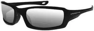 CROSSFIRE 2063 M6A, Safety Glasses Anti-Scratch, Gray Mirror Lens, Black Frame,