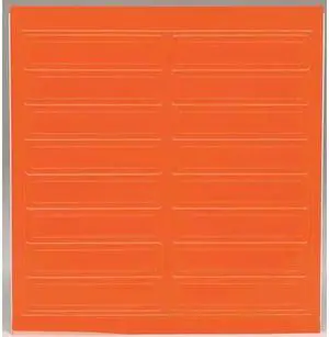 ACCUFORM LHR104RDOR Hard Hat Label,1 In. H,4 In. W,PK16, LHR104RDOR
