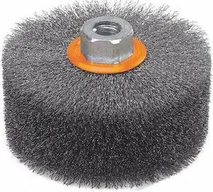 WALTER SURFACE TECHNOLOGIES 13M464 Linear Wheel Brush Crimped 4.5"x2"