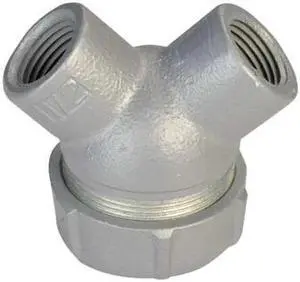 APPLETON ELECTRIC ELBY-100A IMC 90 Deg Elbow, 1 in, Threaded, Aluminum, Powder