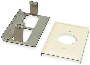 LEGRAND V3027AE Raceway Single Receptacle Cover, 3000 Series, 1, 2 Channel, 2