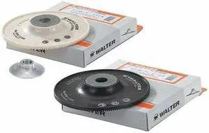 WALTER SURFACE TECHNOLOGIES 15M008 Turbo Backing Pad,7" X 5/8-11" White