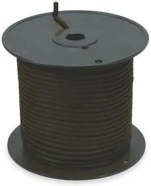 ZORO SELECT 2TYH3 Portable Cord, SEOW, 8 AWG, 4 C, Black, TPE, Stranded, 600V,