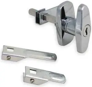 ZORO SELECT 4RRE5 Cam Latch,Keyed,Bright Chrome