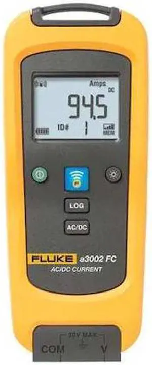 FLUKE FLK-A3002FC Digital Clamp Meter, Backlit LCD, 600 A, 1.2 in (30 mm) Jaw