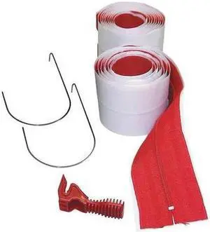 ZIPWALL HDAZ2 Zipwall HD Self-Adhesive Zipper,PK2