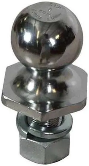 REESE 7008320 Chrome Hitch Ball,1 In Shank Dia.