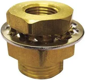 ZORO SELECT 6AZC3 Brass Anchor Coupling, FNPT, 3/8" Pipe Size