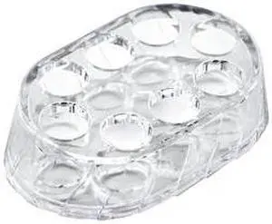 AZAR DISPLAYS 252726 Lipstick Organizer 8 Compartments- Round Slot .875" Dia.,