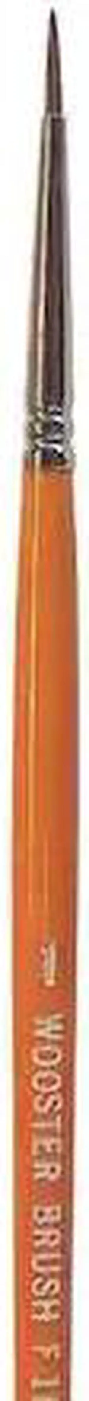 WOOSTER F1627-1 #1 Artist Soft, Red Sable Bristle, Paint Brush, Wood Handle