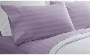 HOTEL GRAND 652824 1000tc Cabana Sheet Set, Purple, Cal King