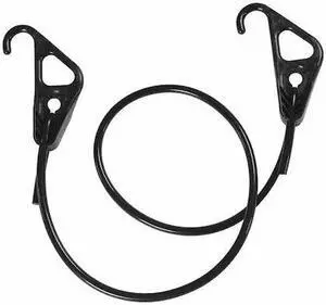 THE BETTER BUNGEE BK1014BK Bungee Cord, Hook End,10 ft. L,1/4" dia.