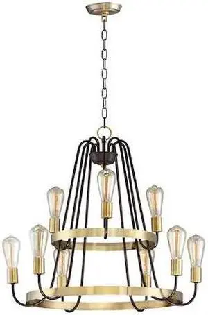 MAXIM LIGHTING 11737OIAB Haven 9-Light 27" Wide Oil Rubbed Bronze / Antique MAXIM LIGHTING 11737OIAB Haven 9-Light 27" Wide Oil Rubbed Bronze / Antique