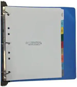 OMNIMED 220912 Med Chart Divider Set,9Tab,Preprinted Poly,Side Open,PK10