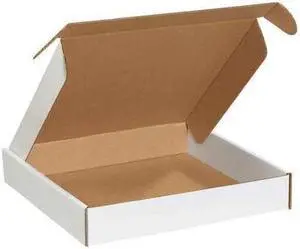 PARTNERS BRAND MFL12122 Deluxe Literature Mailers, 12" x 12" x 2", White,
