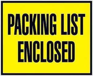 TAPE LOGIC PL401 Tape Logic "Packing List Enclosed" Envelopes, 4 1/2" x 5 1/2",