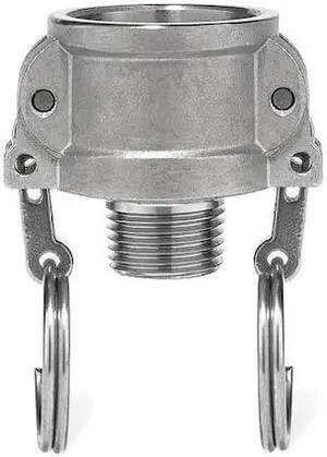 USA INDUSTRIALS BULK-CGF-283 Cam and Groove Fitting, 304SS, B, 3" Coupler x 3"