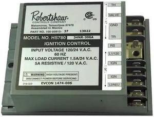 ROBERTSHAW 780-787 Ignition Control