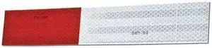 3M 983-326 Reflective Tape Strips,Red/White,PK10