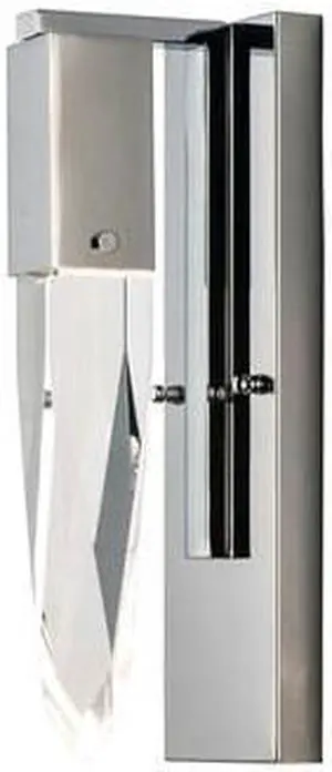 ET2 E31240-20PC Quartz 1-Light 4.75" Wide Polished Chrome Vanity Light