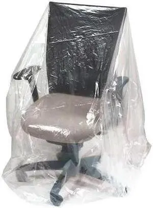 PARTNERS BRAND PFC2817106 Furniture Covers, 1 Mil, 28" x 17" x 106", Clear,