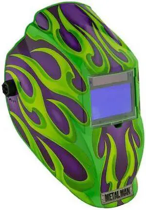 METAL MAN APG8735SGC Big Window 8735 Auto Darkening Welding Helmet -