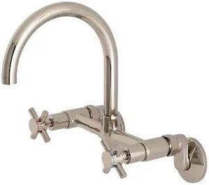 CONCORD KS414PN KS414PN 8-Inch Adjustable Center Wall Mount Kitchen Faucet