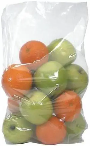 PARTNERS BRAND PB1860 Gusseted Poly Bags, 24" x 10" x 36", 4 mil, Clear, 50 PK