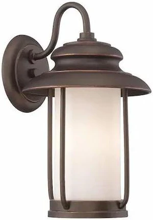 NUVO 62-631 Bethany LED Outdoor Small Wall with Satin White Glass NUVO 62-631 Bethany LED Outdoor Small Wall with Satin White Glass