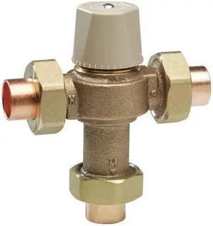 WATTS 3/4 LF MMV-US Mixing Valve,Brass,0.5 to 20 gpm