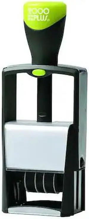 2000PLUS 038867 Self-Ink Microban Date Stamp, Font 14