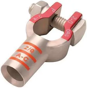 ECO-MAX 058427-1 Battery Terminal,Straight,4/0 ga,Ylw,PK5