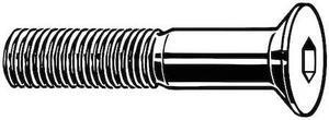 ZORO SELECT M07400.030.0025 M3-0.50 Socket Head Cap Screw, Flat Head, Black