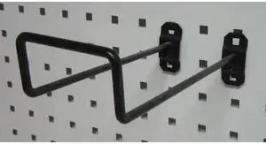 ZORO SELECT 5TPN9 Double Closed-End Pegboard Hook,8 In,PK5