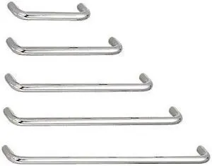 SUGATSUNE SWF-6120 Pull Handle, 12 In. H, Satin, Threaded Holes