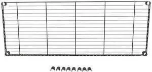 ZORO SELECT MHL1848BG Shelving, Black, 18x48 ZORO SELECT MHL1848BG Shelving, Black, 18x48