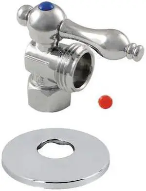 KINGSTON BRASS CC13001K 1/2" IPSx3/4" Hose Thread Quarter-Turn Angle Stop Valve